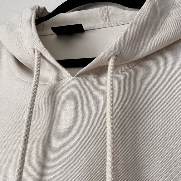 WHO WHAT WEAR Women's Hooded Sweatshirt Cream Size Small - Picture 4 of 15